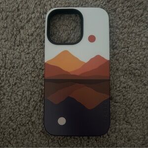 Casely iPhone 14 Pro Max color block mountain case